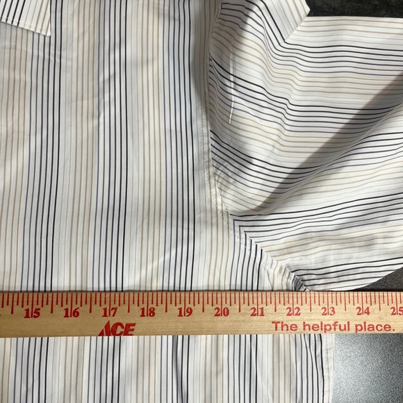 INC International Concepts Classic Fit Striped Dress Shirt Size Large Office - Picture 4 of 6